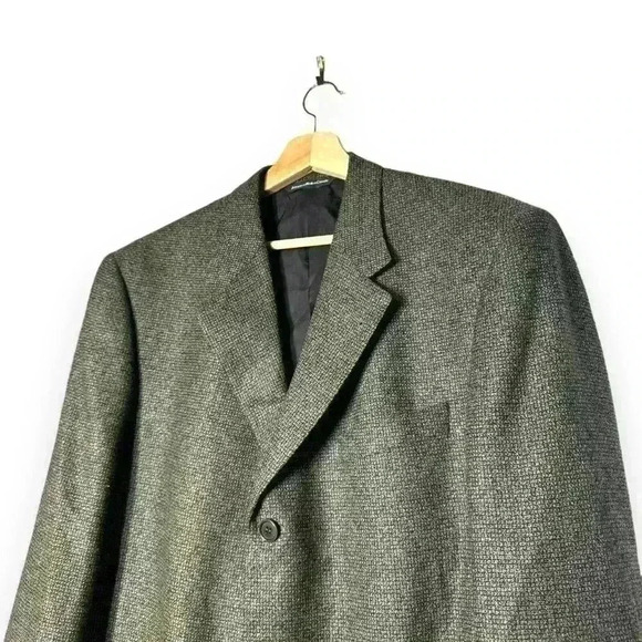 Ermenegildo Zegna Sport Coat Blazer Wool Cashmere Regular Size 42 Tan Formal VTG - Picture 2 of 13